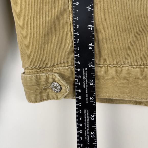 Brandy Melville John Galt Tan Corduroy Sherpa Lined Jacket Small - Picture 11 of 15